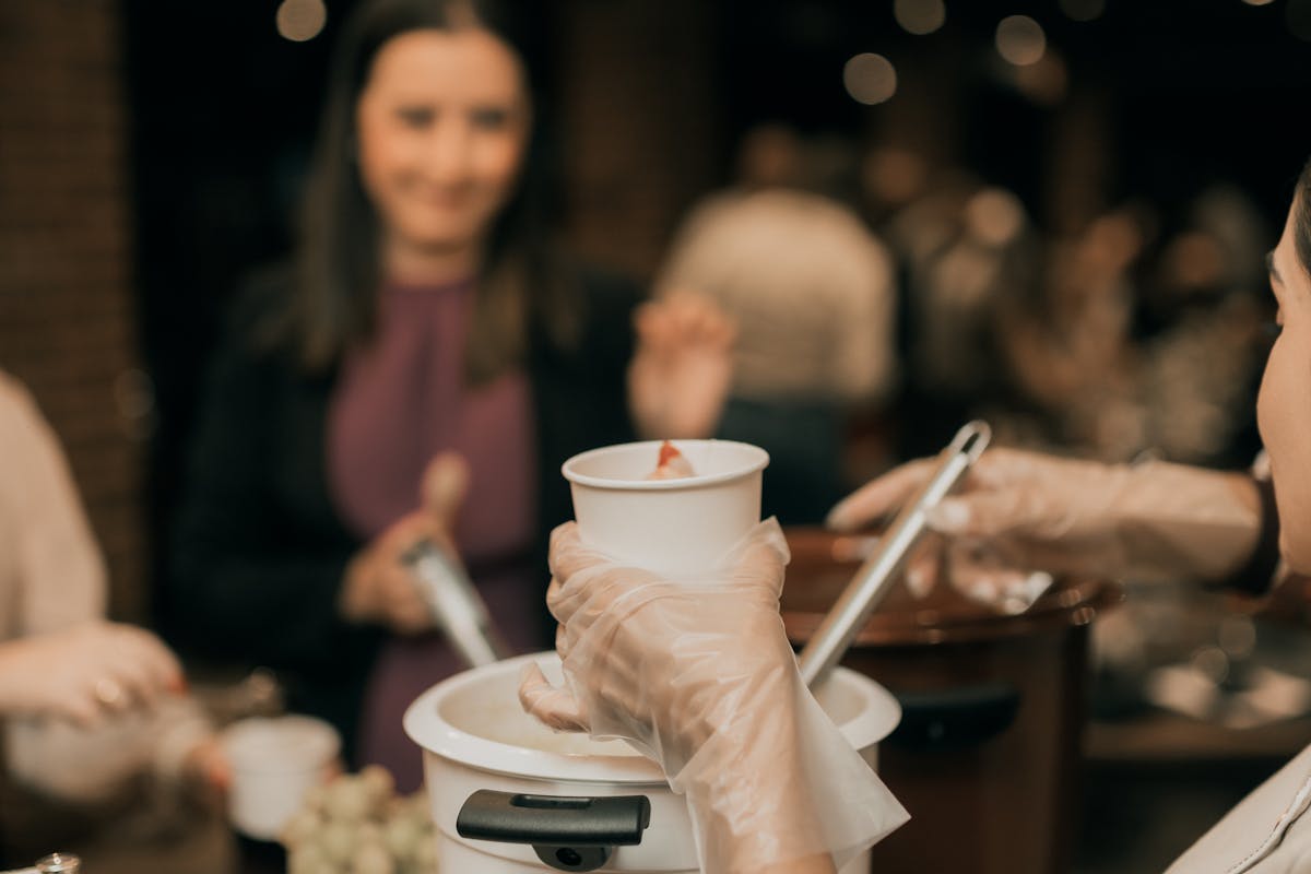 Professional brand event with elegant setup